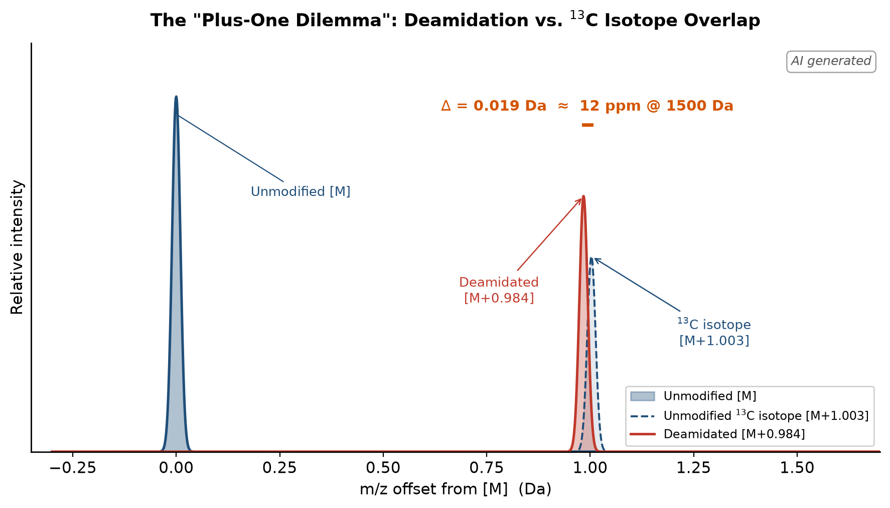 The Plus-One Dilemma: deamidation vs 13C isotope mass overlap