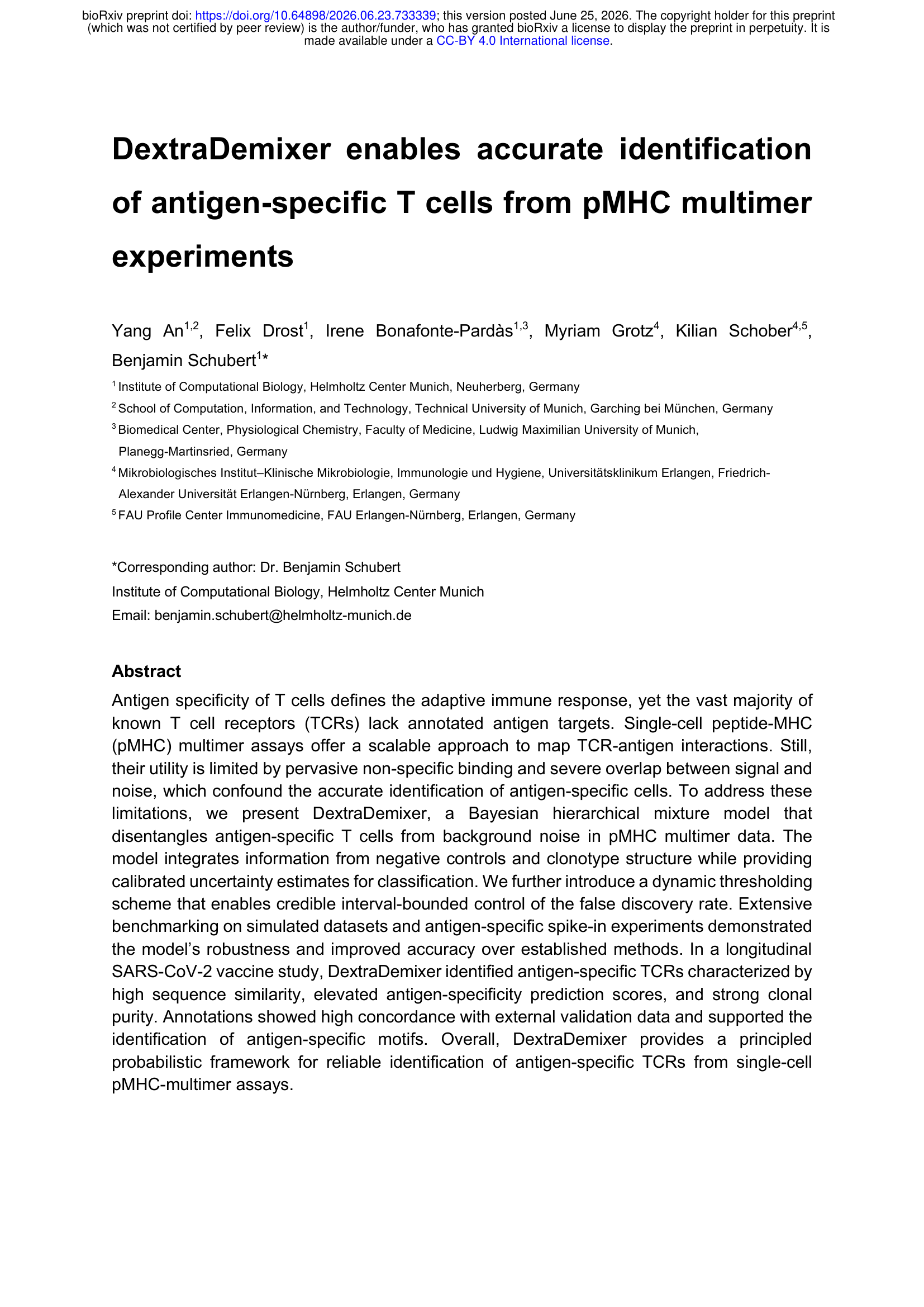 封面｜DextraDemixer preprint, bioRxiv 2026.06.23.733339